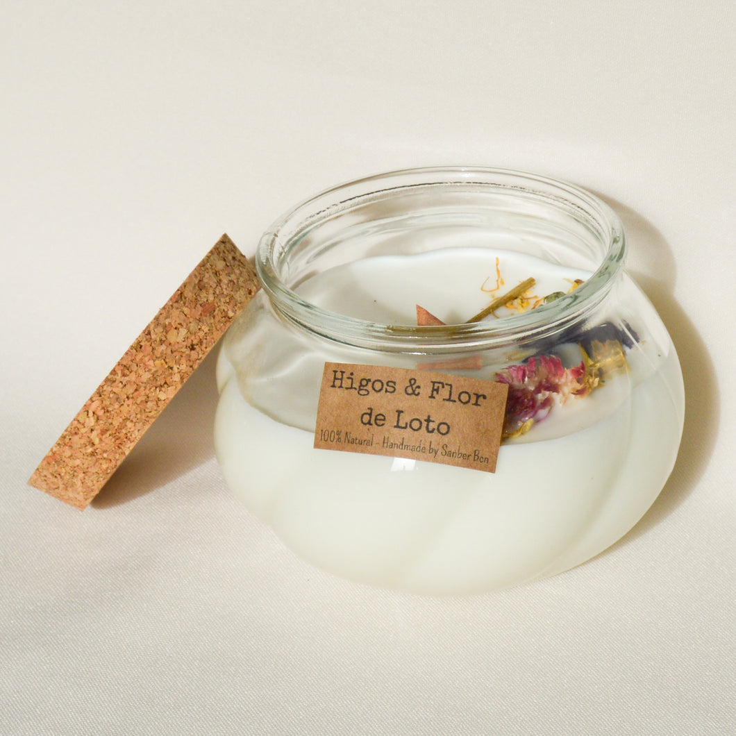 Flower Candle 450 ML - Higos & Flor de Loto