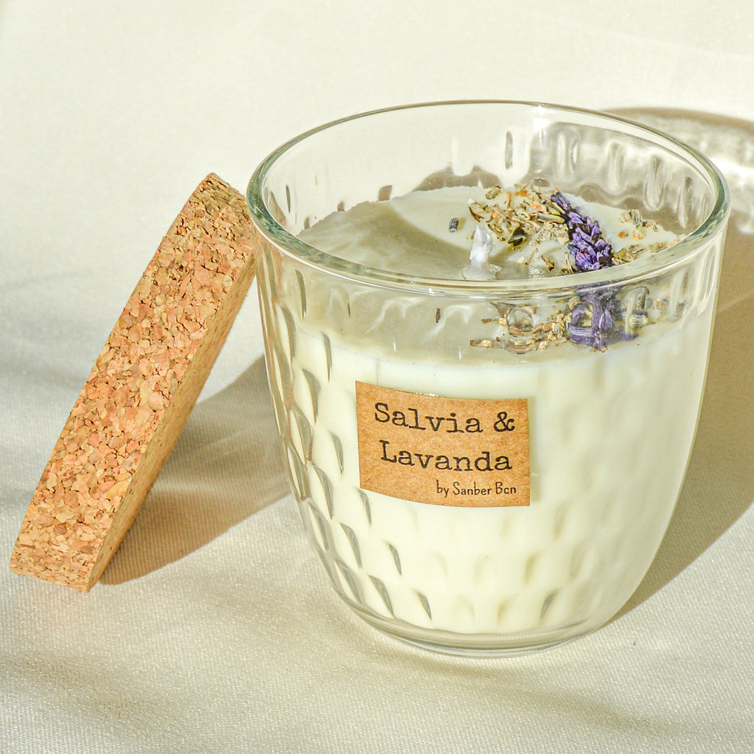 Maxi Candle Artesanal 290 ML - Salvia & Lavanda MAXI